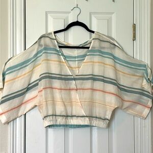 NWT O’Neill Dottie Striped top size XL.